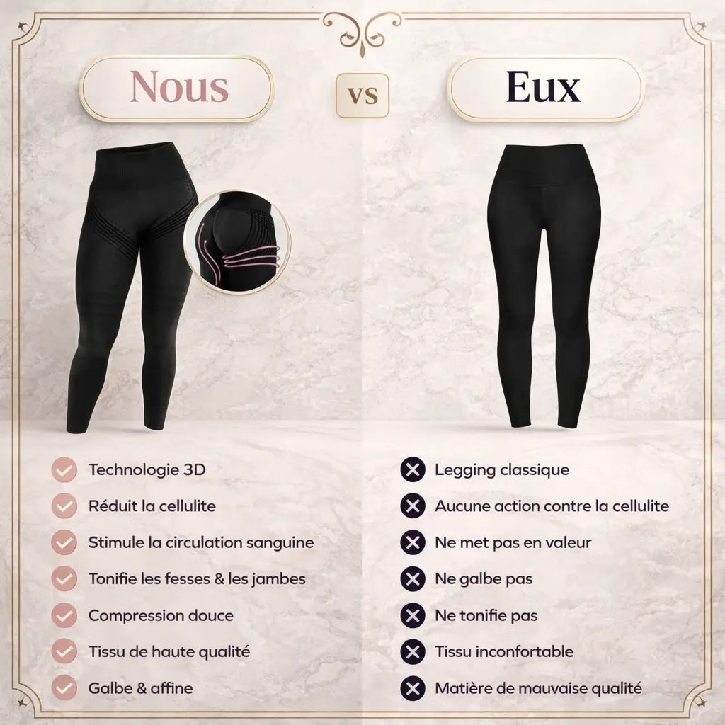 Leggings 3D — Lisse et Sculpte