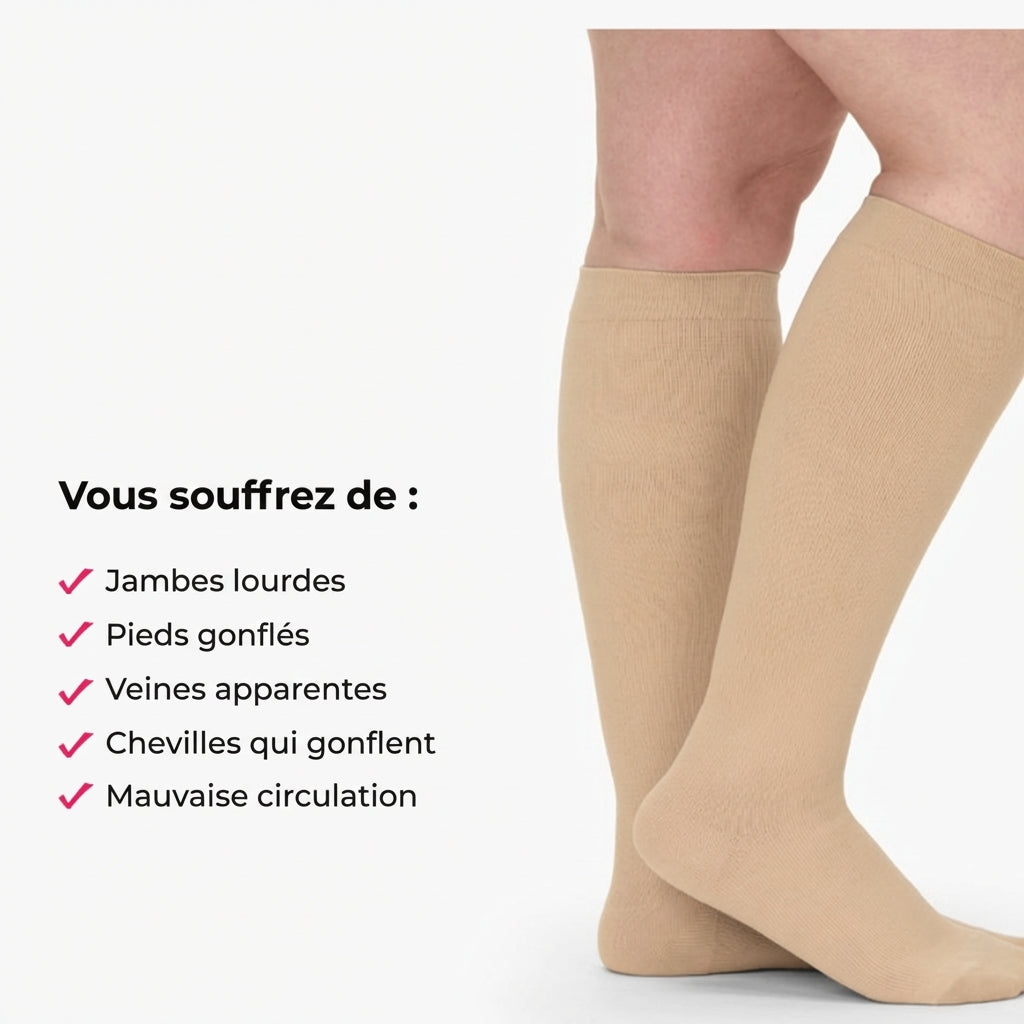 Chaussettes de compression Haute