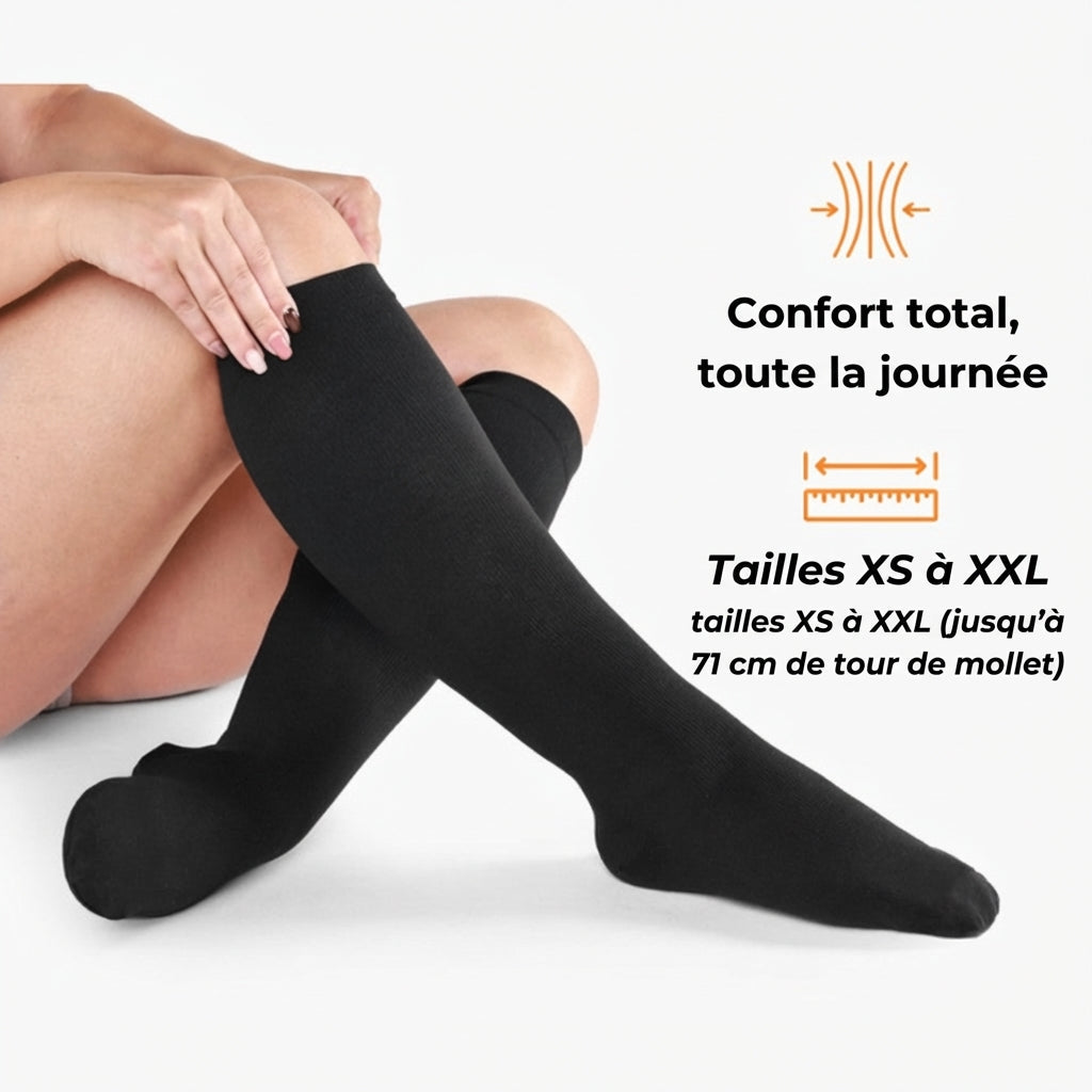 Chaussettes de compression Haute