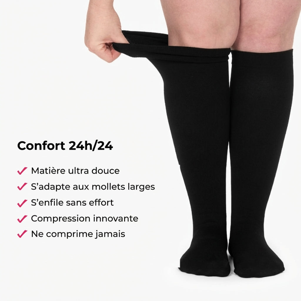Chaussettes de compression Haute
