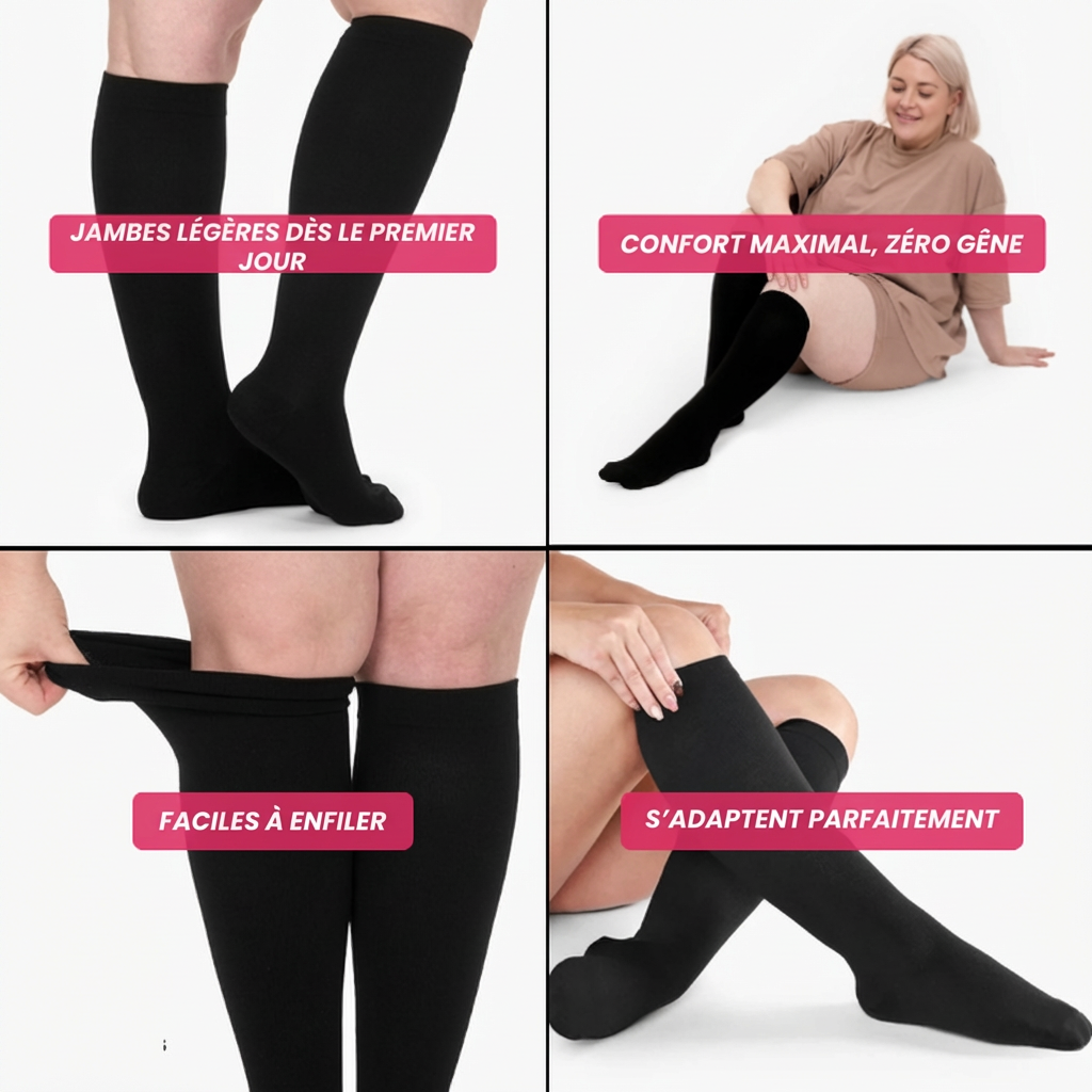 Chaussettes de compression Haute