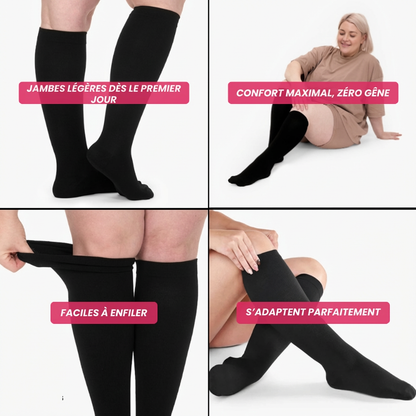 Chaussettes de compression Haute